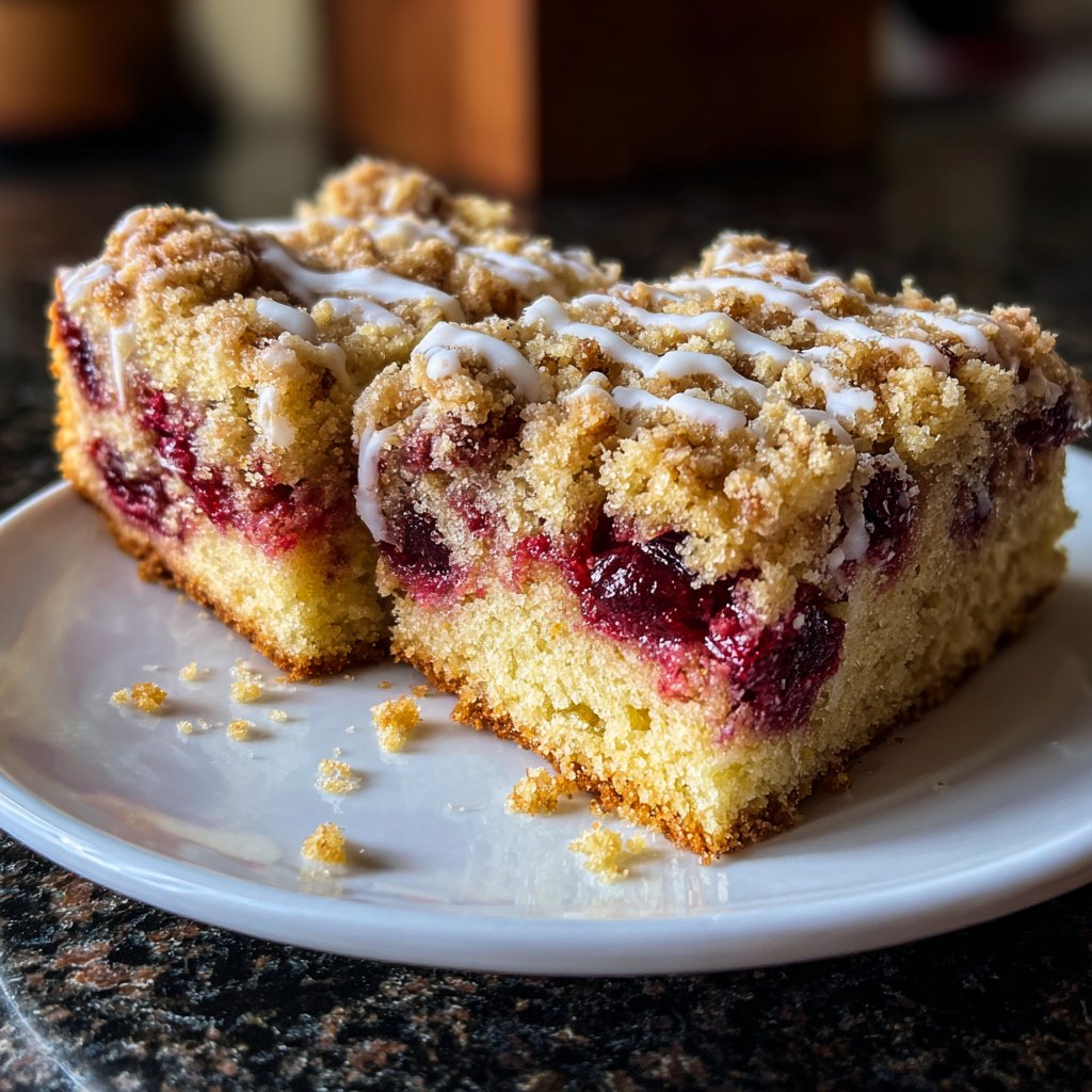 Blechkuchen mit Kirschfüllung