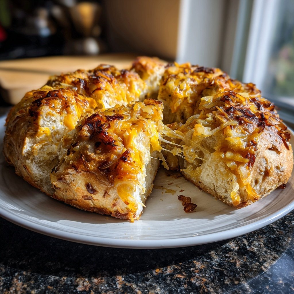 Zwiebel Zupfbrot Aus Der Kastenform