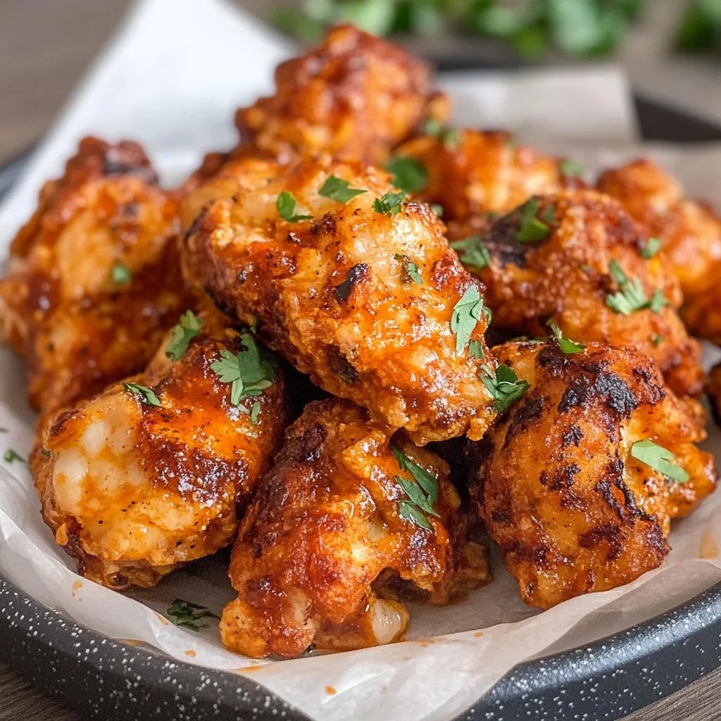 Würzige vegane Buffalo Wings aus Blumenkohl