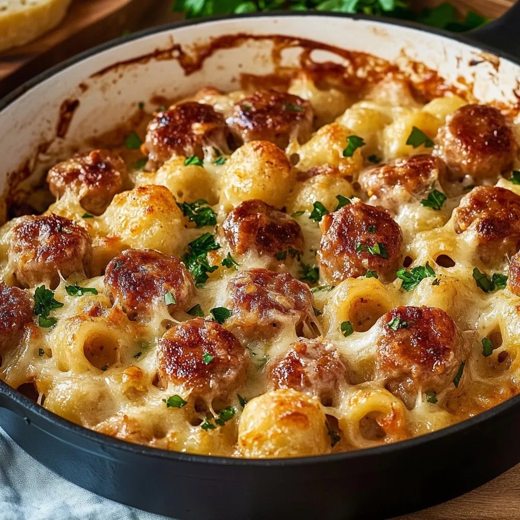 Käsenudeln mit Fleischwurst