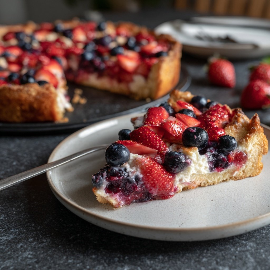 Erdbeerkuchen Mit Quark Und Beeren