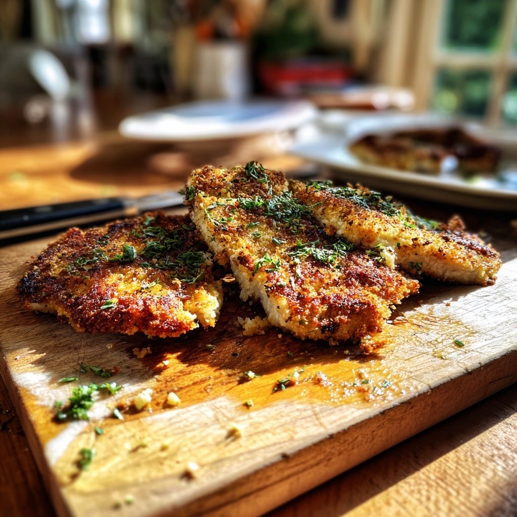 Gegrilltes Putenschnitzel Mit Kräuterkruste