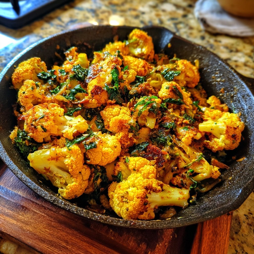 Blumenkohl Pfanne Mit Curry