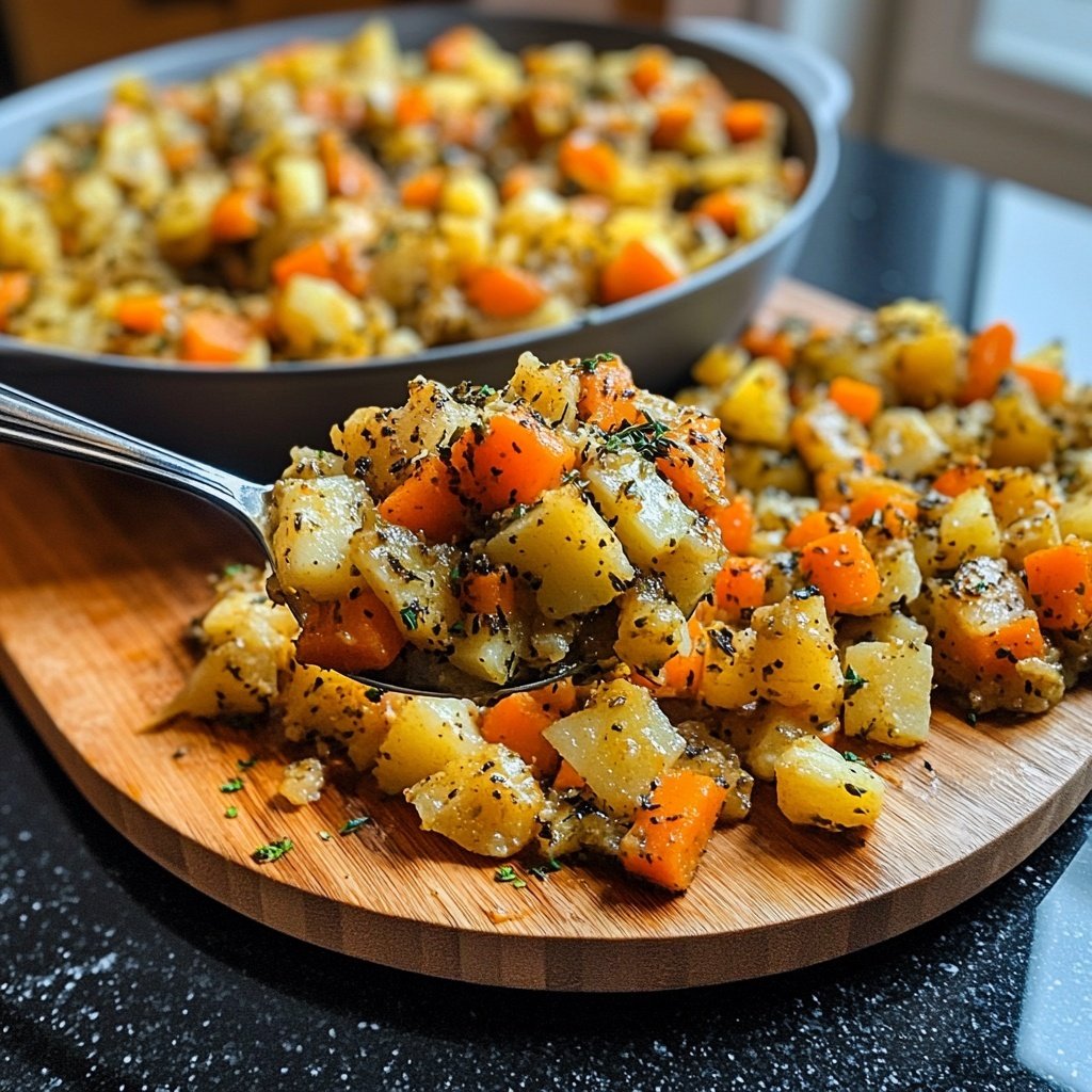 Möhren untereinander – Möhren-Kartoffeln-Eintopf
