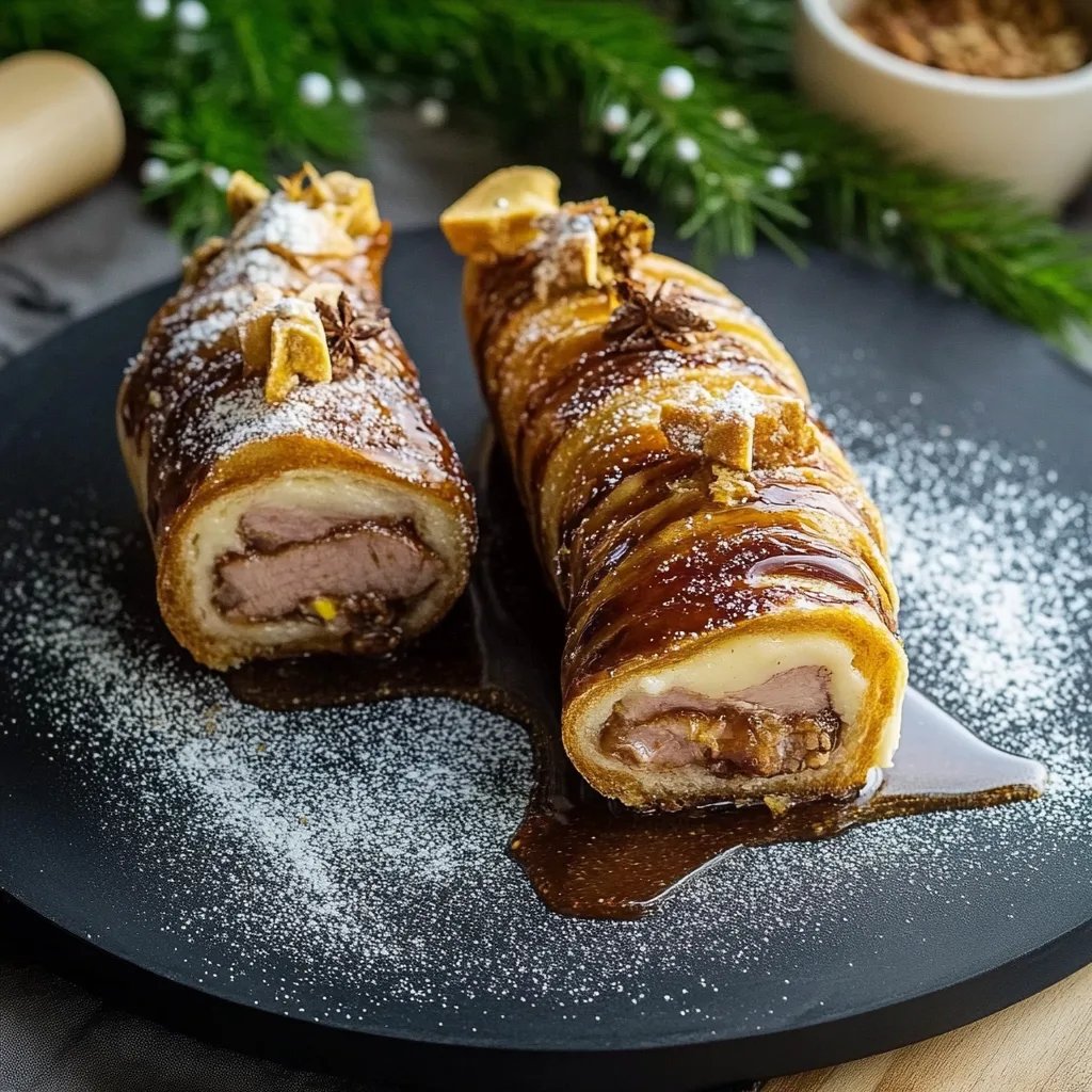 Blätterteig Tannenbäume