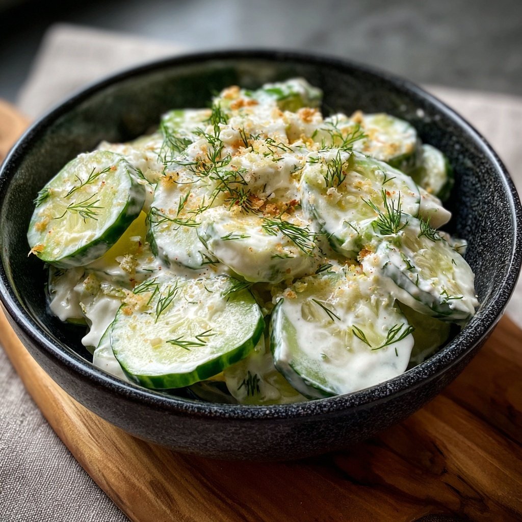 Gurkensalat Mit Joghurt Zum Grillen
