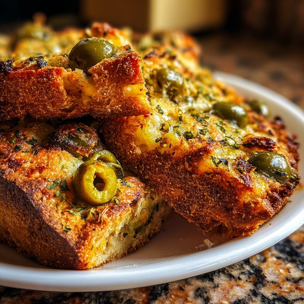 Zupfbrot Mit Oliven Und Käse