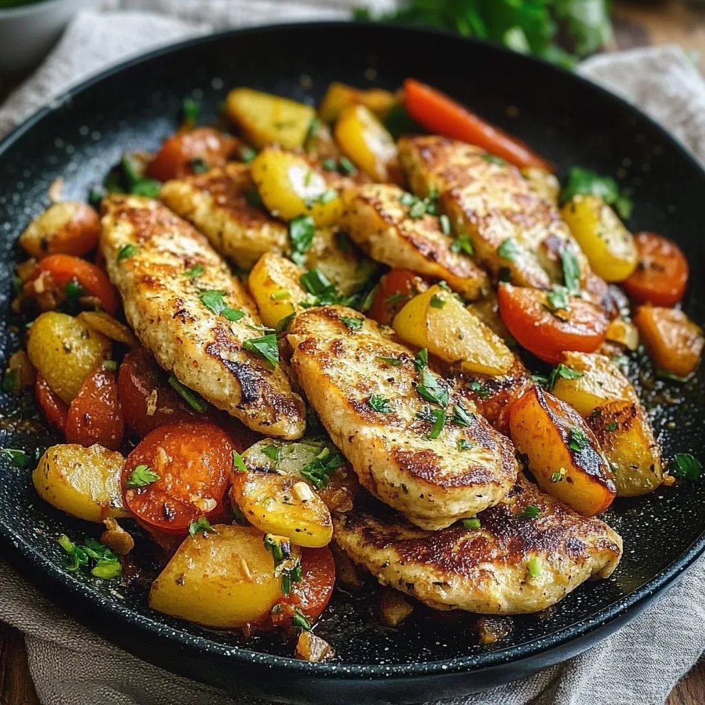 Leckere Low Carb Hähnchenpfanne mit Gemüse