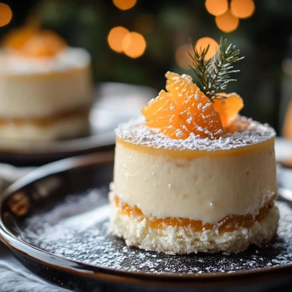 Weihnachtliche Mandarinen-Käsesahne-Törtchen