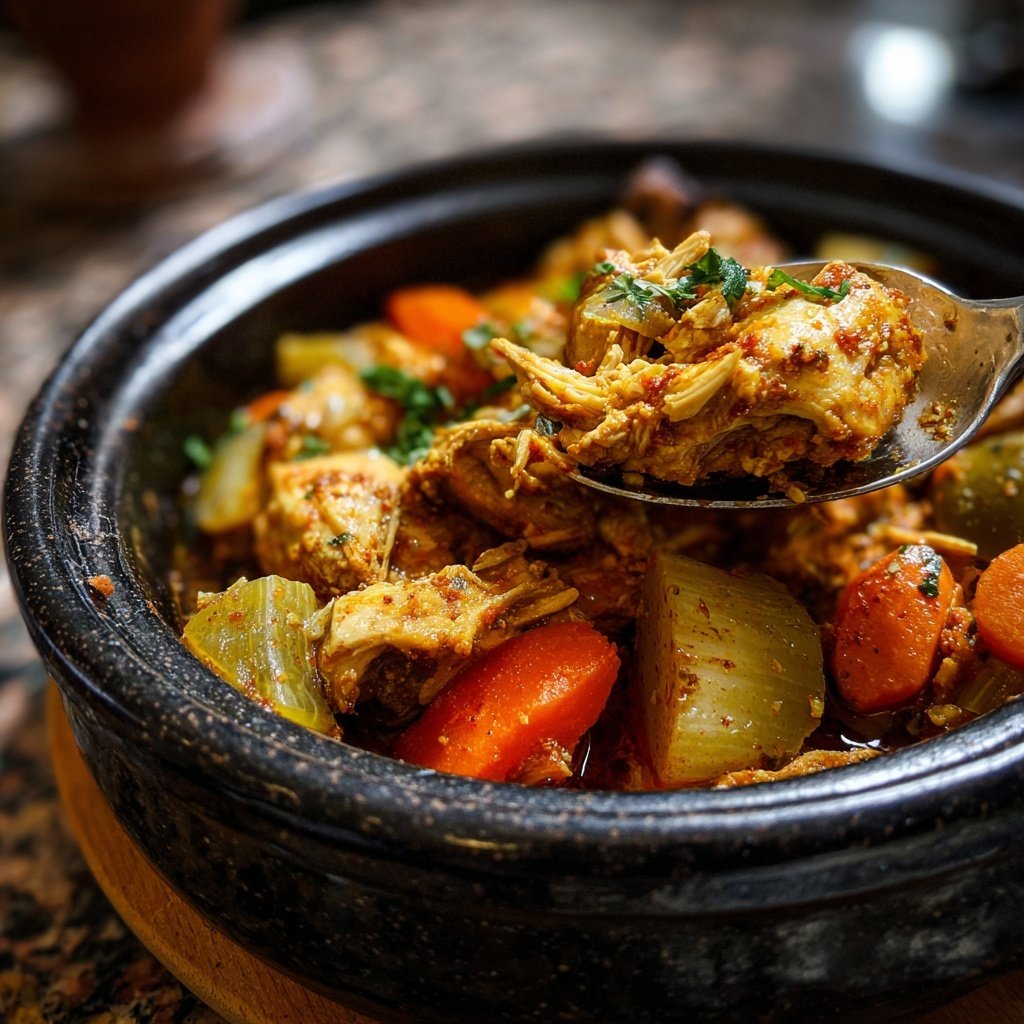 Internationale Küche Marokkanisches Hähnchen-Tagine