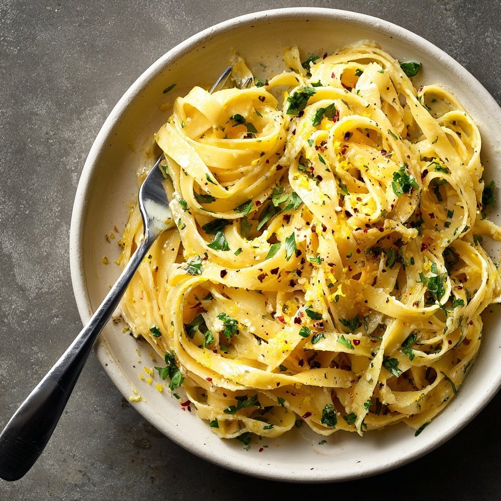 Tagliatelle mit Zitronenbutter