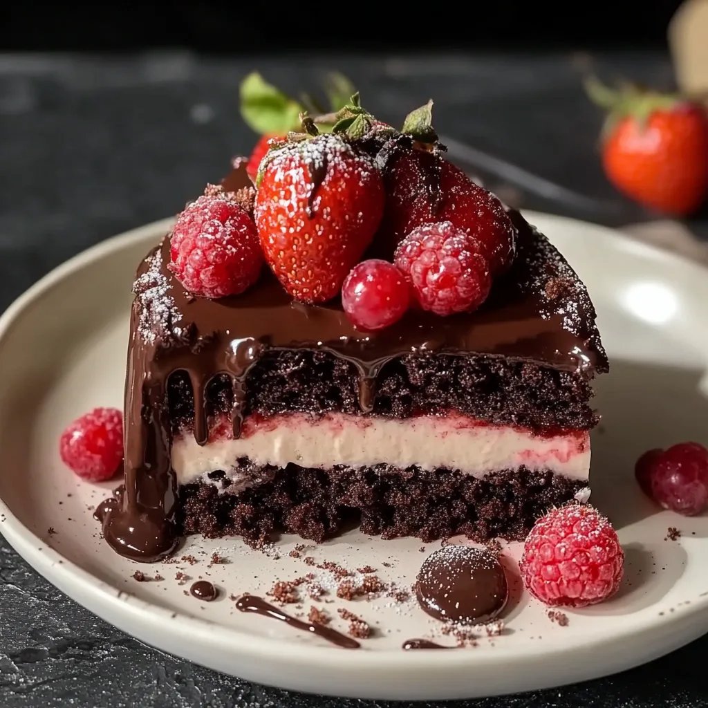Erdbeer-Schokoladenkuchen