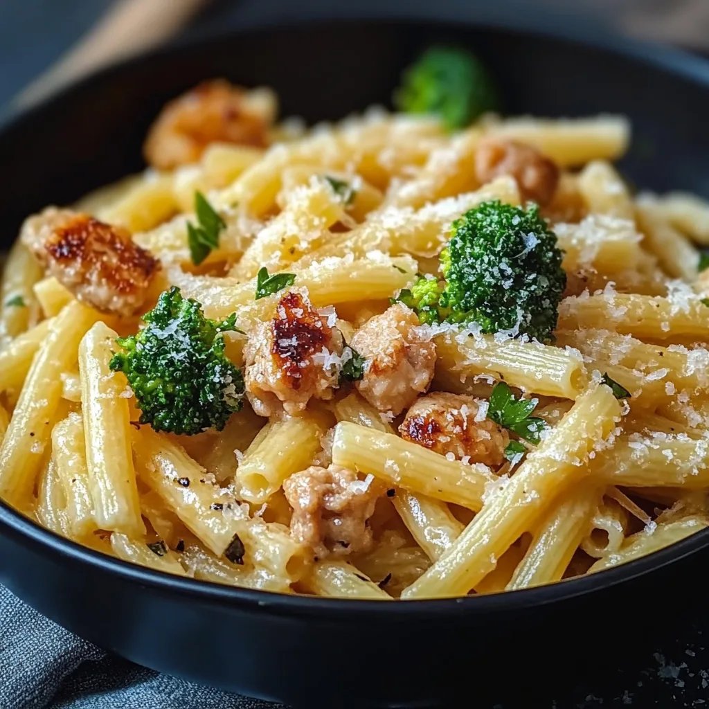 Schnelle Brokkoli-Hähnchen-Pasta