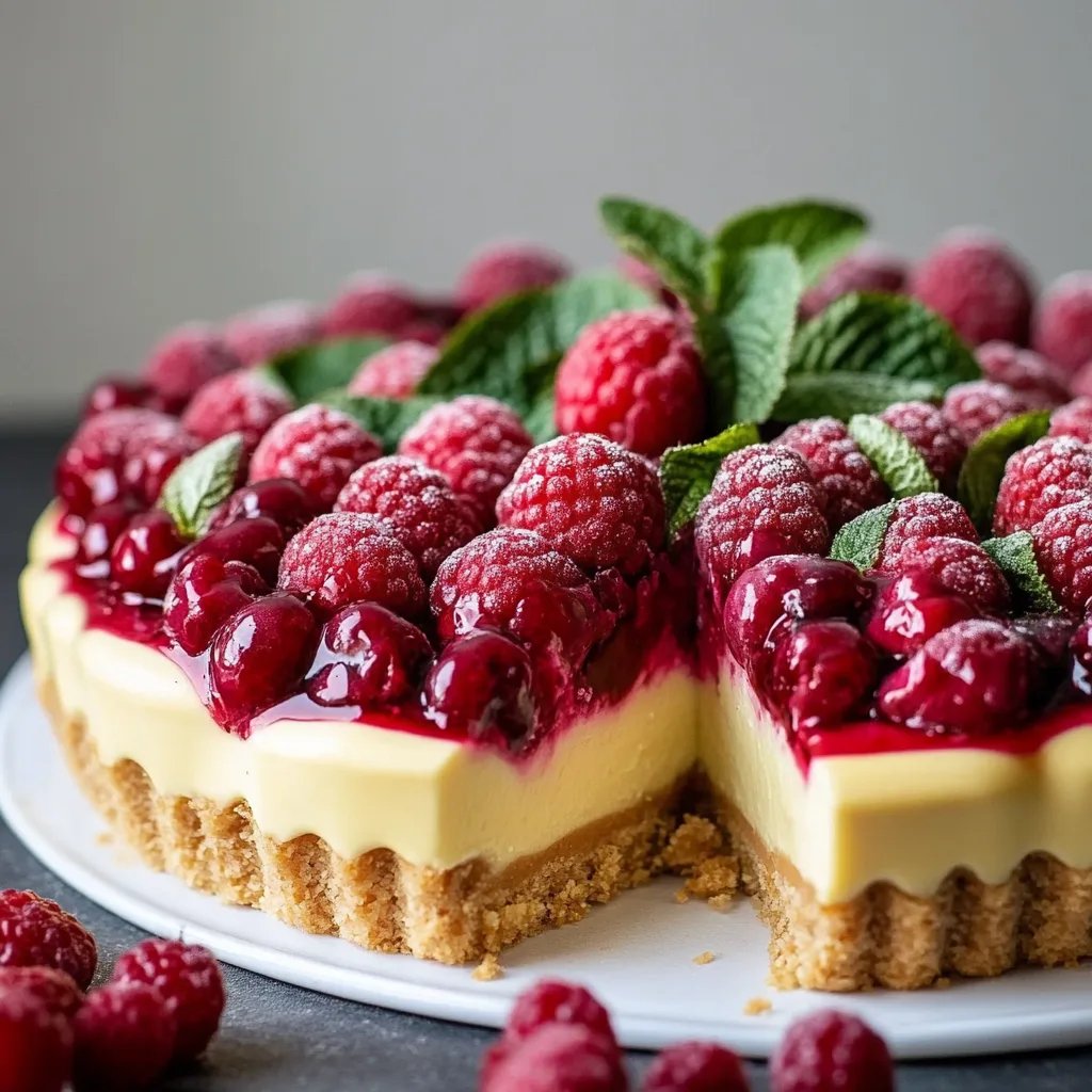 Pistazien-Himbeer-Kuchen